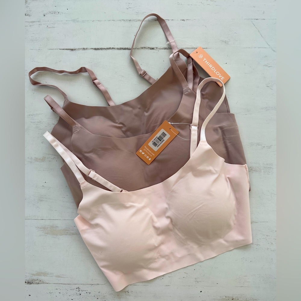 Thirdlove Adjustable Strap Wireless Bras M. NWT